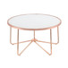 Alivia - Coffee Table - Rose Gold & Frosted Glass