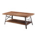 Ikram - Coffee Table - Weathered Oak & Sandy Black