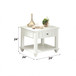 Natesa - End Table - White Washed