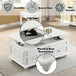 Natesa - Coffee Table With Lift Top - White Washed