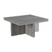 Uster - Coffee Table With Four Storage Stools - Gray