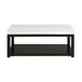 Marcello - With White Top - Rectangular Coffee Table With Casters