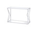 Virtue - Sofa Table - Clear Glass & Chrome Finish