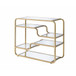 Astrid - Accent Table - Gold & Mirror