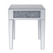 Noralie - 20" End Table - Mirrored & Faux Diamonds