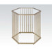 Oaklie - End Table - Champagne & Clear Glass