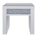 Noralie - 24" Square End Table - Mirrored & Faux Diamonds
