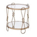 Zekera - End Table - Champagne & Mirrored