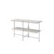 Brecon - Sofa Table - White Oak & Chrome
