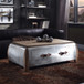 Brancaster - Coffee Table - Antique Oak & Aluminum