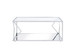 Virtue - Coffee Table - Clear Glass & Chrome Finish