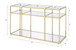 Uchenna - Sofa Table - Clear Glass & Gold