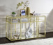 Uchenna - Sofa Table - Clear Glass & Gold Finish