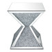 Noralie - End Table With Faux Diamonds - Mirrored