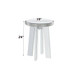 Lotus - End Table - Mirrored & Faux Ice Cube Crystals