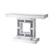Noralie - Rectangular Console Table - Mirrored & Faux Diamonds