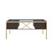 Yumia - Writing Desk - Gold & Walnut