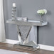Noralie - 31"H Console Table - Mirrored & Faux Diamonds
