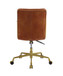 Dudley - Executive Office Chair - Rust Top Grain Leather