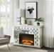 Noralie - Fireplace - Faux Diamonds & Mirrored