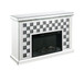 Noralie - Fireplace - Faux Diamonds & Mirrored