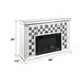 Noralie - Fireplace - Faux Diamonds & Mirrored