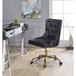 PUrlie - Office Chair - Black PU & Gold