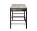 Disho - Writing Desk With USB - Light Weathered Oak & Black