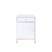 Ottey - Cabinet - White High Gloss & Gold