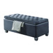 Rebekah - Bench With Storage - Gray Fabric