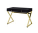 Coleen - Desk - Black & Brass Finish