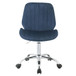 Muata - Office Chair - Twilight Blue Velvet & Chrome
