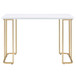 Estie - Writing Desk Same Ac00902) - White & Gold