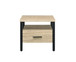 Yawan - Accent Table - Oak & Black