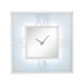 Noralie - Wall Clock With LED - Mirrored & Faux Diamonds