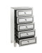 Noor - Cabinet - Mirrored & Faux Diamonds Inlay