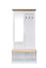 Melati - Hall Tree - Light Oak & White