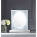 Noralie - 23" Accent Mirror With LED - Mirrored & Faux Diamonds