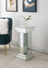 Nysa - Pedestal - Mirrored & Faux Crystals Inlay