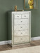 Nysa - Cabinet - Mirrored & Faux Crystals Inlay