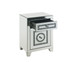 Noralie - Accent Table With Storage Drawers - Mirrored & Faux Diamonds - 26"