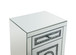 Noralie - Accent Table With Storage Drawers - Mirrored & Faux Diamonds - 26"