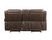 Lydia - Motion Loveseat With USB & Console - Brown Leather Aire