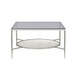 Adelrik - Coffee Table - Glass & Chrome Finish