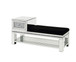 Noralie - 24" Bench With Storage - Mirrored & Faux Diamonds