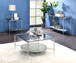 Adelrik - End Table - Glass & Chrome Finish