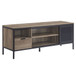 Nantan - 21" TV Stand - Rustic Oak & Black