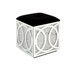 Noralie - 24" Ottoman With Storage - Mirrored & Faux Diamonds