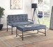 Brantley - Loveseat - Gray Velvet & Sandy Gray Finish