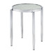 Abbe - End Table - Glass & Chrome